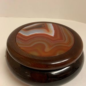 Wood and Stone Keep Sake Trinket Box